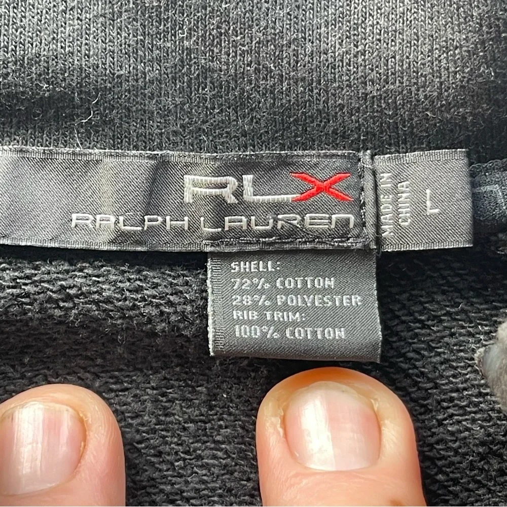 Ralph Lauren men’s Large  black sweat shirt. - Picture 13 of 13
